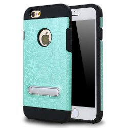 iPhone 8 / 7 Pixel Armor Hybrid Kickstand Case (Green)
